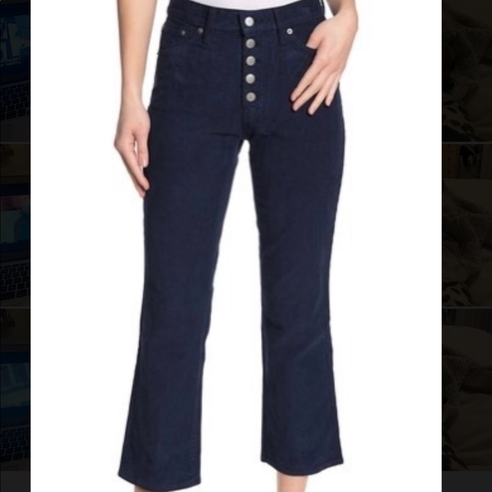 CORDUROY BRIDGETTE CROP BOOT JEANS SIZE 24